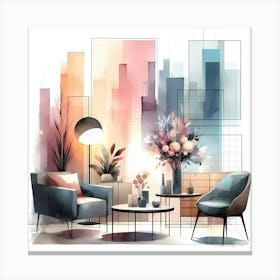 Living Room Painting Canvas Print