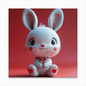 Valentine Bunny Canvas Print