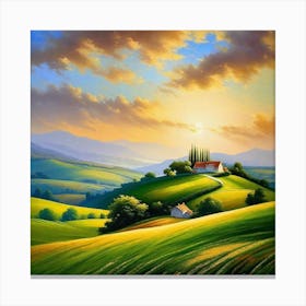 Tuscan Landscape 3 Canvas Print