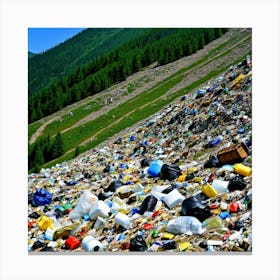 Mountain Of Garbage Canvas Print