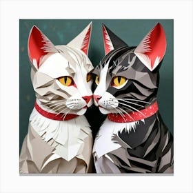 Two Cats Canvas Print