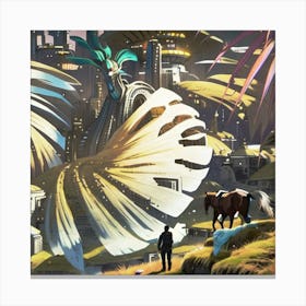 Futuristic Cityscape Canvas Print