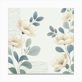 Leonardo Phoenix A Serene Illustration Of Japandiinspired Flor 2 (1) Canvas Print