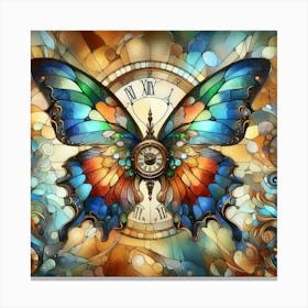 Mosaic butterfly Canvas Print