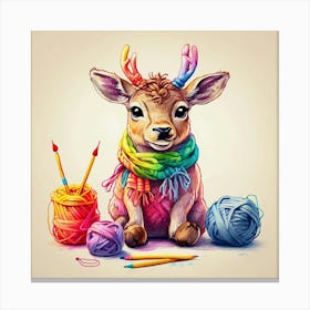 Little Deer 1 Canvas Print