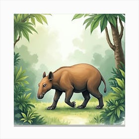 Tapir 3 Canvas Print