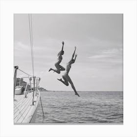 Ocean Jump Canvas Print