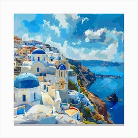 Oia Greece Canvas Print