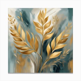 Golden Leaves Canvas Print