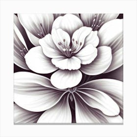 White Flowers Canvas Print