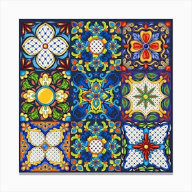 Mosaic Tile Pattern Canvas Print