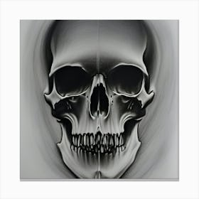 Skull Drawing Canvas Print