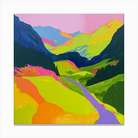 Colourful Abstract Triglav National Park Slovenia 3 Canvas Print