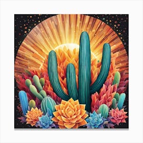 Cactus 78 Canvas Print