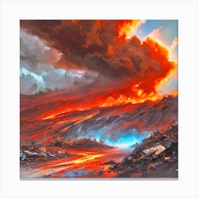 Lava Painting 1 Canvas Print