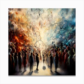 'The Crowd' 1 Canvas Print