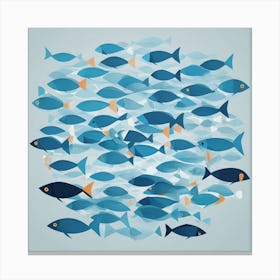 Sea Of Fish Canvas Print