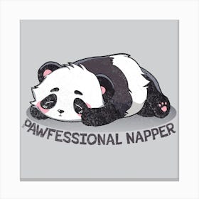 Professional Napper Panda Canvas Print