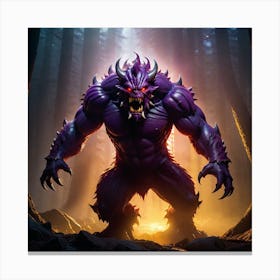 Demon In The Woods Canvas Print