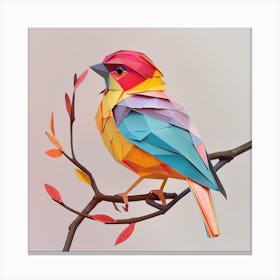 Origami Bird Canvas Print