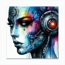 Robot Girl 5 Canvas Print