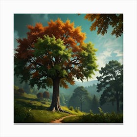 Tree In The Forest 1 Canvas Print