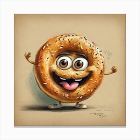 Bagel 11 Canvas Print