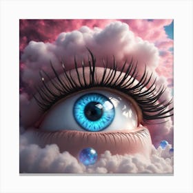 Eye In The Cloud Canvas Print