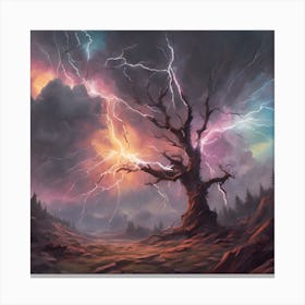 Lightning Tree Canvas Print