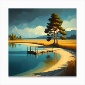 Landscape Painting 123 Canvas Print