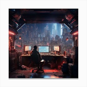 Cyberpunk Art Canvas Print