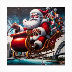 Santa Claus S Present Of Peace 09 Canvas Print