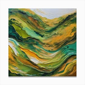 Rolling hills abstract Canvas Print