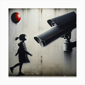 'Banksy inspired Canvas Print