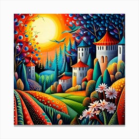 Landscape Painting 1 Canvas Print