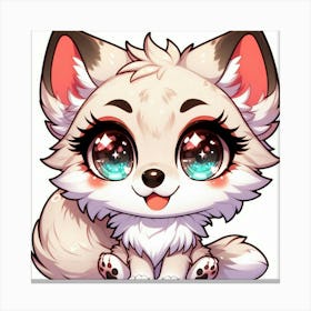 A coyote chibi-style 1 Canvas Print