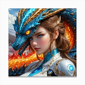 Dragon Warrior kkh Canvas Print