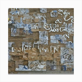 'Paper Wall' Canvas Print