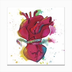 Hold My Heart Square Canvas Print