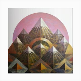 Geometric mountains 3 Canvas Print