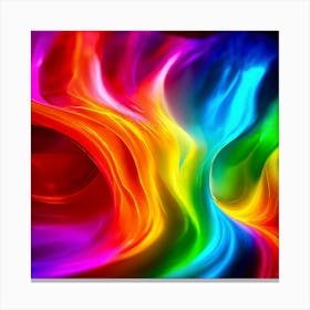 Color Brightness Vibrant Electric Power Gradient Vivid Intense Dynamic Radiant Glowing En (2) Canvas Print