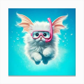 Scuba Diving Cat 1 Canvas Print
