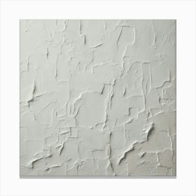 White Wall With Cracks Canvas Print