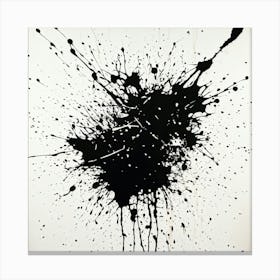 Envision A Vast Banner Composed Of Spontaneous Abstract Ink Splatters The Grungy Sensibility Of The (3) Canvas Print