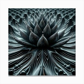 Alien Fractal Flower Canvas Print