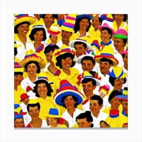 People In Hats Canvas Print