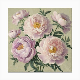 Pink Peonies 1 Canvas Print