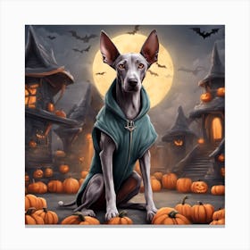 Happy Dog-o-ween! Canvas Print