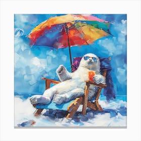 Hot Weddell Seals 4 Canvas Print