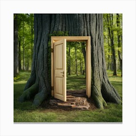 Door To The Forest Canvas Print